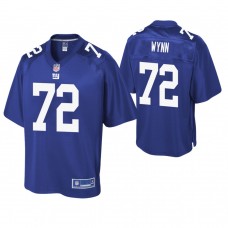 New York Giants #72 Kerry Wynn Royal Pro Line Player Jersey