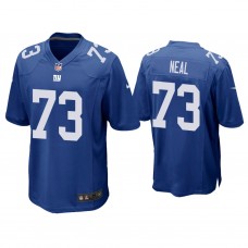 New York Giants #73 Evan Neal Royal Game 2022 NFL Draft Jersey