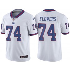 New York Giants #74 Ereck Flowers White Vapor Untouchable Color Rush Limited Jersey