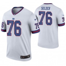 New York Giants #76 Nate Solder White Color Rush Legend Jersey