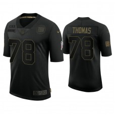New York Giants #78 Andrew Thomas Black 2020 Salute to Service Limited Jersey