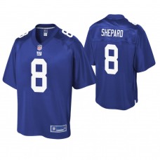 New York Giants #8 Russell Shepard Royal Pro Line Player Jersey