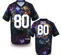 New York Giants #80 Victor Cruz Stitched NFL Elite Fanatical Version Jersey (1)