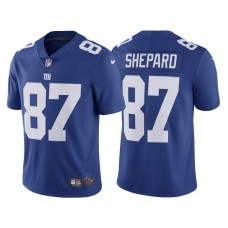 New York Giants #87 Sterling Shepard Royal Vapor Untouchable Limited Player Jersey