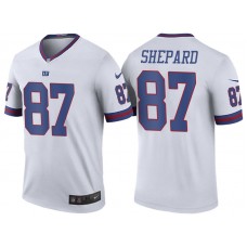 New York Giants #87 Sterling Shepard White Color Rush Legend Jersey