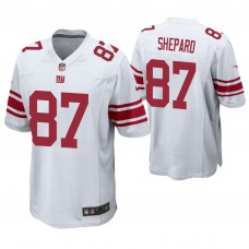 New York Giants #87 Sterling Shepard White Game Jersey