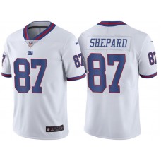 New York Giants #87 Sterling Shepard White Vapor Untouchable Color Rush Limited Jersey