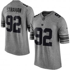 New York Giants #92 Michael Strahan Gridiron Gray Limited Jersey