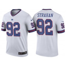 New York Giants #92 Michael Strahan White Color Rush Legend Jersey