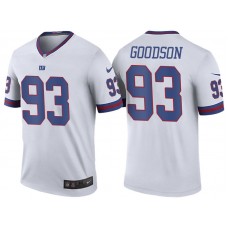 New York Giants #93 B.J. Goodson White Color Rush Legend Jersey