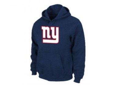 New York Giants Authentic Logo Pullover Hoodie D.Blue