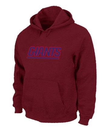 New York Giants Authentic Logo Pullover Hoodie RED