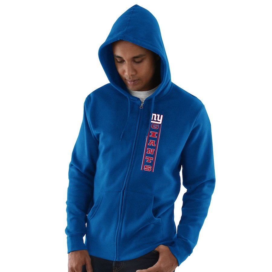 New York Giants Hook And Ladder Full Zip Hoodie Royal