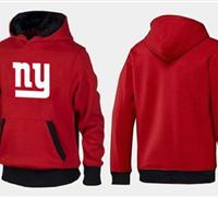 New York Giants Logo Pullover Hoodie Red & Black