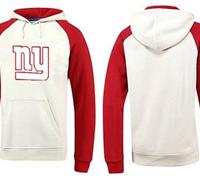 New York Giants Logo Pullover Hoodie White & Red