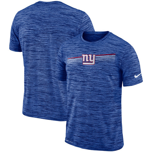 New York Giants Nike Sideline Velocity Performance T-Shirt Heathered Royal