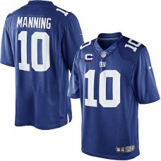 New York Giants NikeEli Manning Game Blue C Jersey