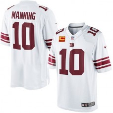 New York Giants NikeEli Manning Game White C Jersey