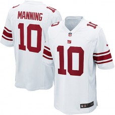 New York Giants NikeEli Manning Game White Jersey