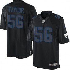 New York Giants NikeLawrence Taylor Game Black Jersey