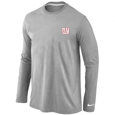 New York Giants Sideline Legend Authentic Long Sleeve T-Shirt Grey