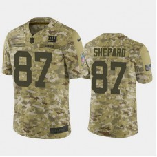 New York Giants Sterling Shepard #87 2018 Salute to Service Limited Camo Jersey