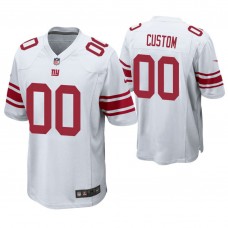 New York Giants White Game Customized Jersey