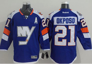 New York Islanders #21 Kyle Okposo Baby Blue 2014 Stadium Series Stitched NHL Jersey