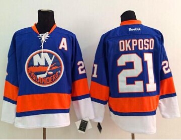 New York Islanders #21 Kyle Okposo Baby Blue Stitched NHL Jersey