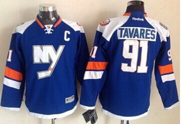 New York Islanders #91 John Tavares Baby Blue 2014 Stadium Series Stitched NHL Jersey