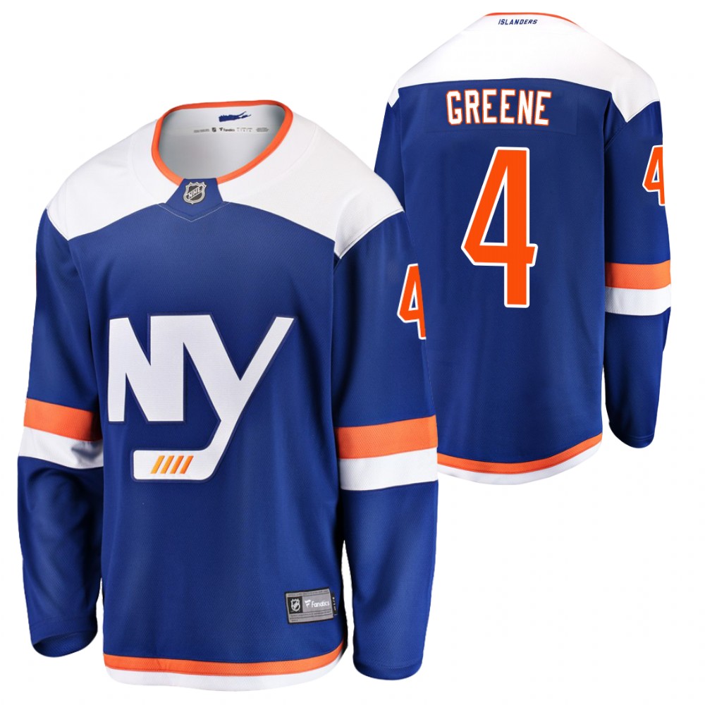 New York Islanders Andy Greene Blue Alternate Breakaway Player 2020 Transfer Jersey