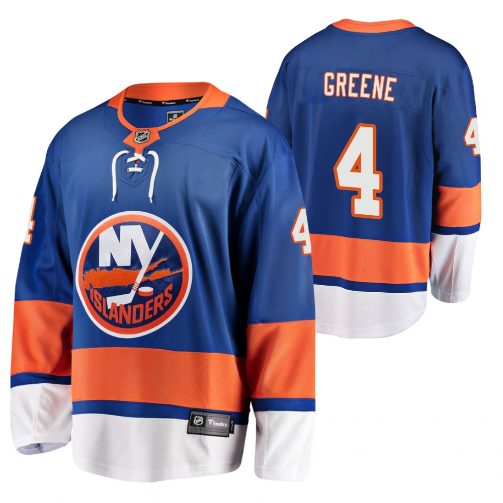 New York Islanders Andy Greene Blue Home Breakaway Player 2020 Transfer Jersey