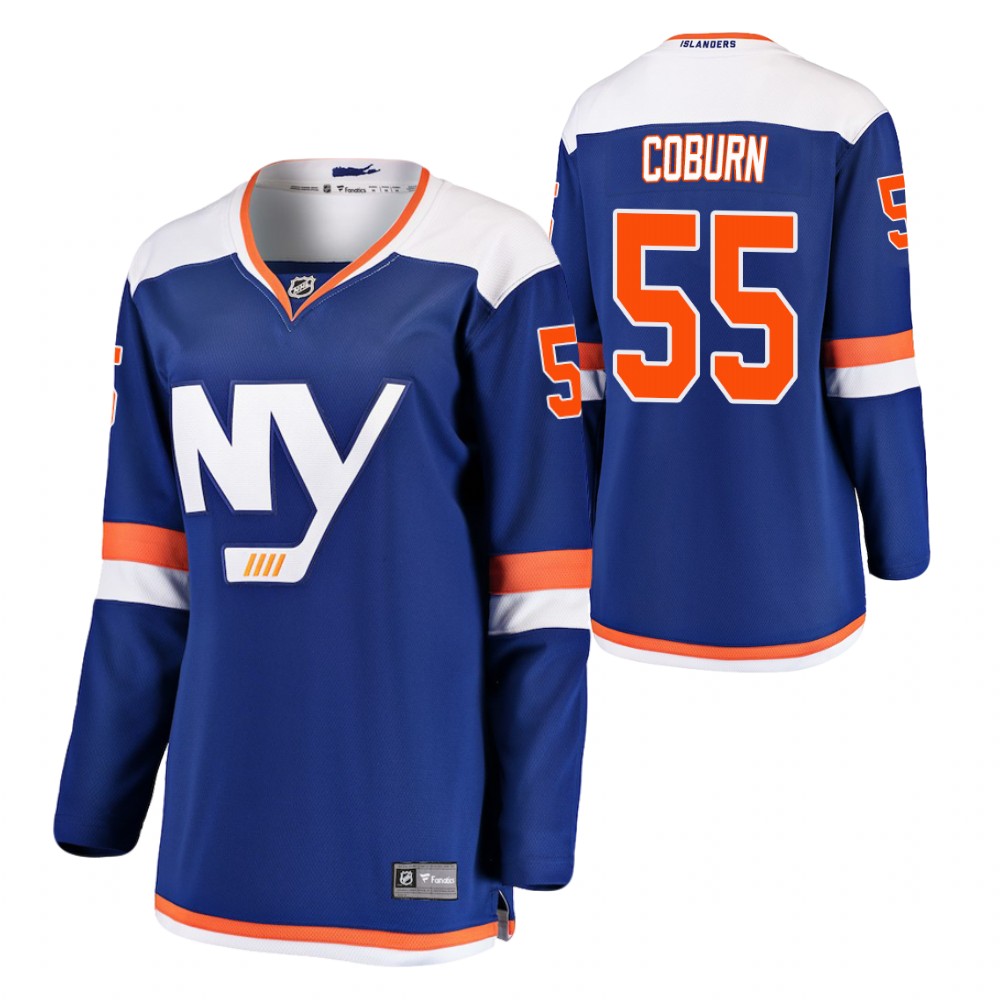 New York Islanders Braydon Coburn Women Blue 2021 Alternate Jersey