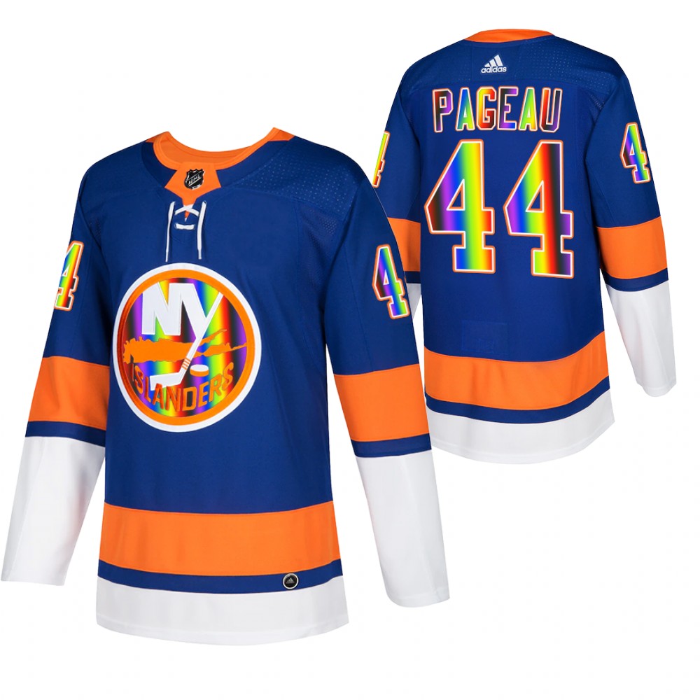 New York Islanders Jean-Gabriel Pageau Royal Pride Night 2022 HockeyIsForEveryone Jersey