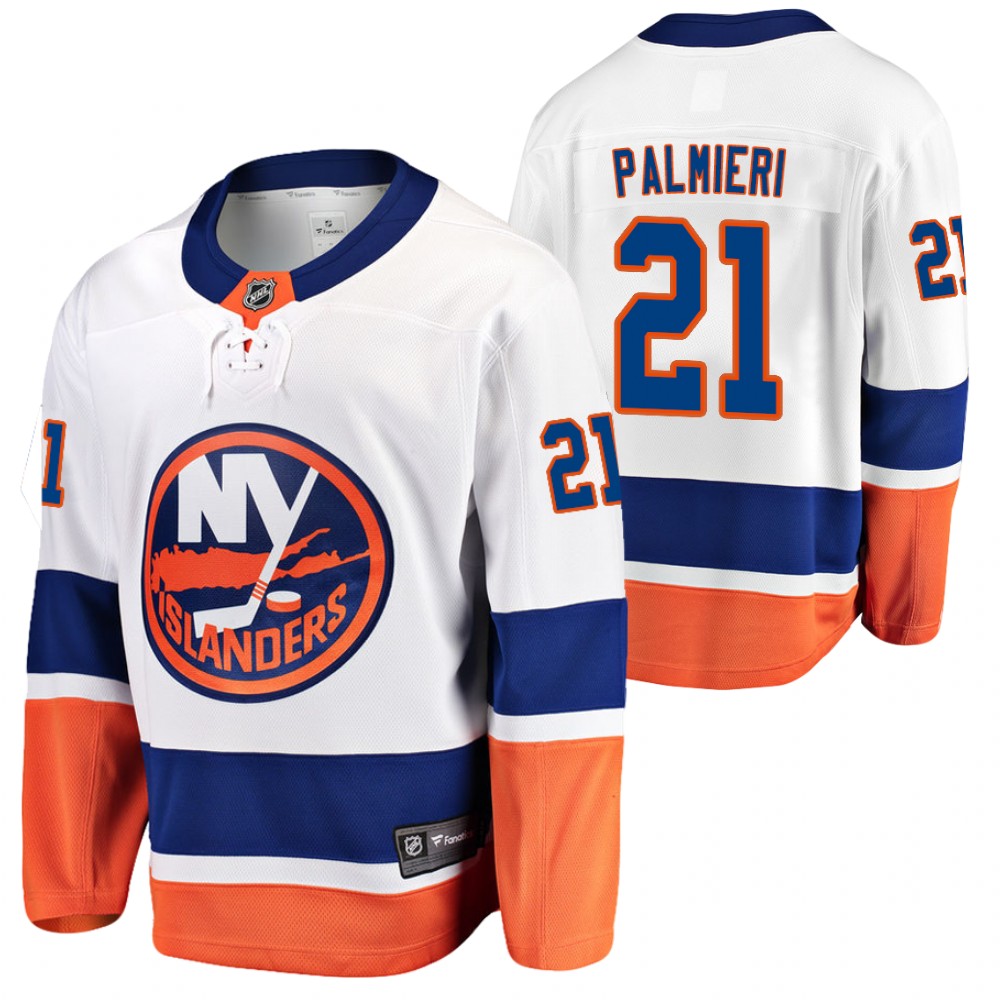 New York Islanders Kyle Palmieri White Away 2021 Trade Jersey