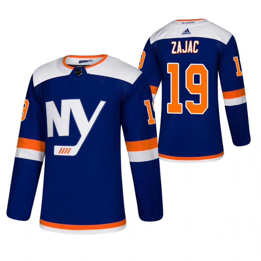 New York Islanders Travis Zajac Blue Authentic 2021 Trade Jersey