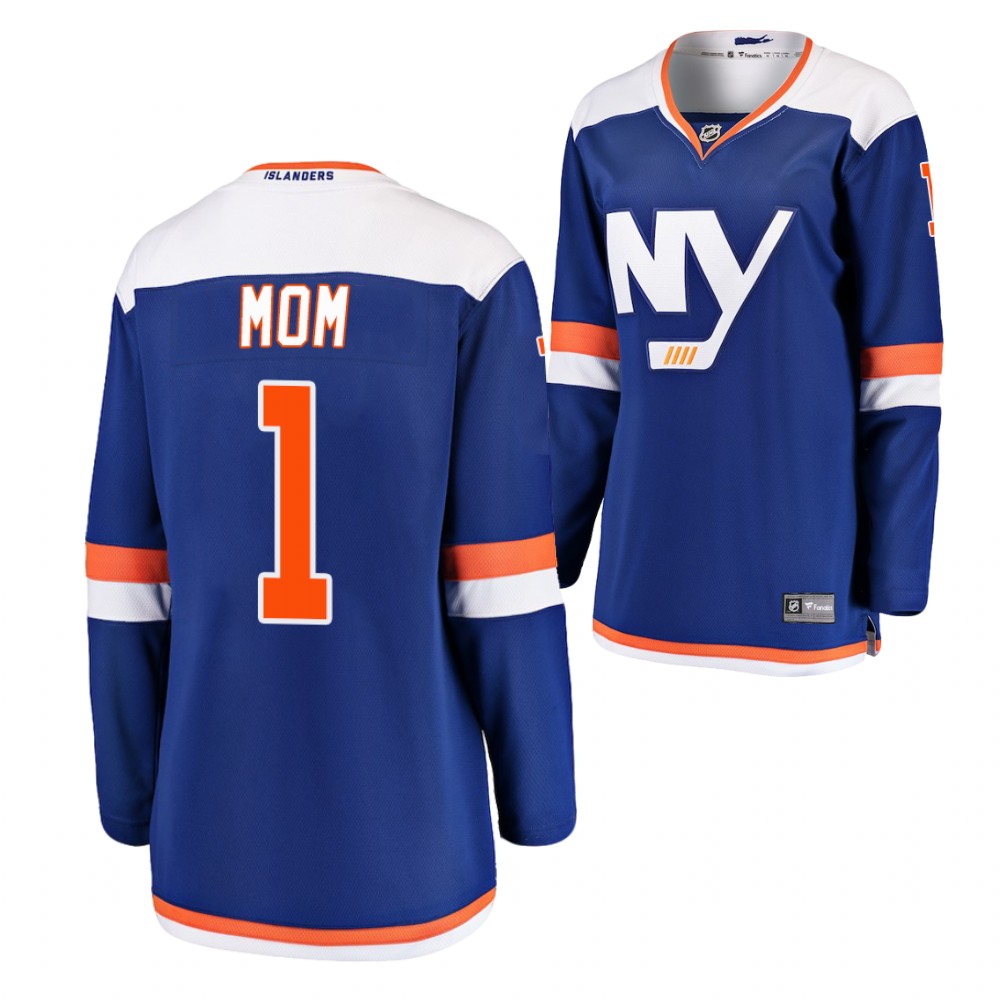 New York Islanders Women Royal NO.1 Mom Jersey