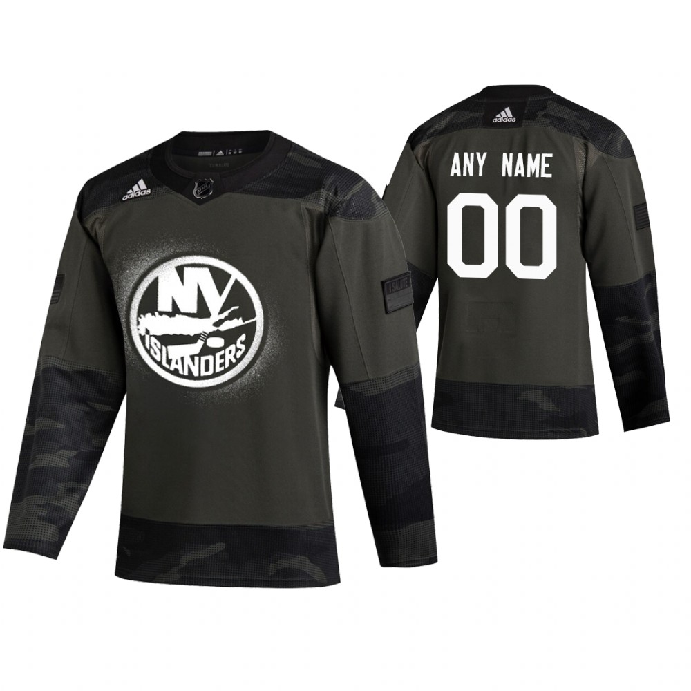 New York Islanders hockey Camo 2019 Veterans Day Jersey Custom