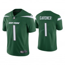 New York Jets #1 Sauce Gardner Green Vapor Limited 2022 NFL Draft Jersey