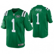New York Jets #1 Terrelle Pryor Green Color Rush Legend Jersey