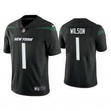 New York Jets #1 Zach Wilson Black 2021 NFL Draft Vapor Limited Jersey