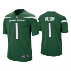 New York Jets #1 Zach Wilson Green 2021 NFL Draft Game Jersey