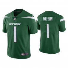 New York Jets #1 Zach Wilson Green 2021 NFL Draft Vapor Limited Jersey