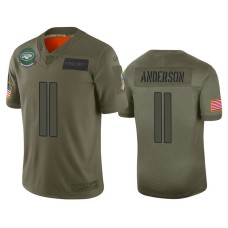 New York Jets #11 Robby Anderson Camo 2019 Salute to Service Limited Jersey
