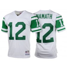 New York Jets #12 Joe Namath White 1968 Retired Player Vintage Replica Jersey