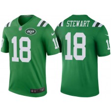 New York Jets #18 ArDarius Stewart Green Color Rush Legend Jersey