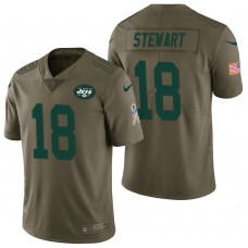 New York Jets #18 ArDarius Stewart Olive 2017 Salute to Service Limited Jersey