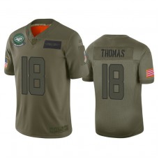 New York Jets #18 Demaryius Thomas Camo 2019 Salute to Service Limited Jersey
