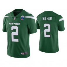 New York Jets #2 Zach Wilson Green 2021 London Limiteds Patch Limited Jersey