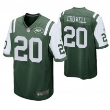 New York Jets #20 Isaiah Crowell Green Game Jersey